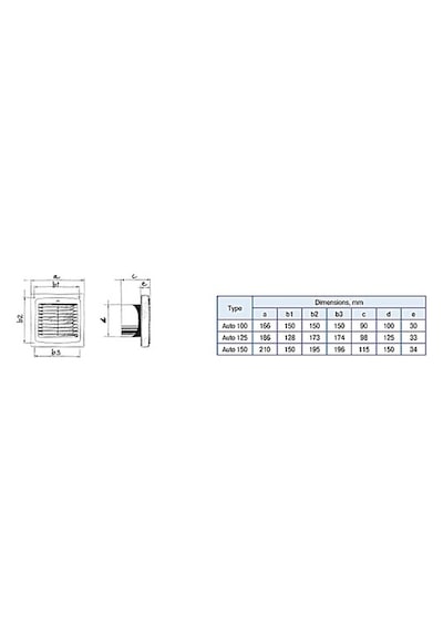 Blauberg Auto 125 Banyo Fanı