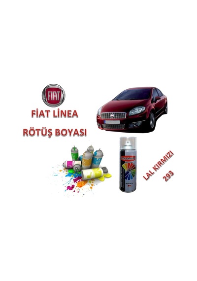 Fiat Linea Lal Kırmızı Rötuş Boyası Boya Kodu 293 400 Ml Sprey (520384876)