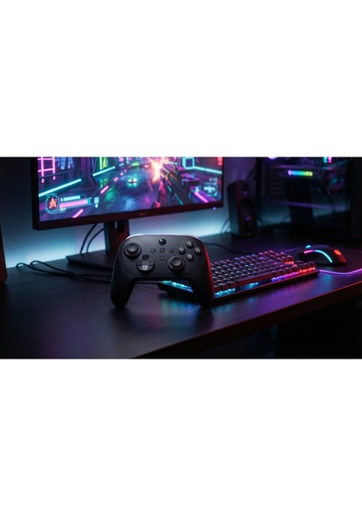 Kablosuz Switch Uyumlu Oyun Kolu Bluetooth Titreşimli Ergonomik Gamepad Pc Android Uyumlu