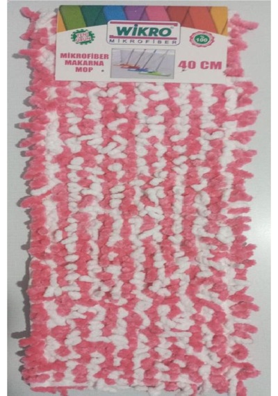 Wikro 3 Adet Mikrofiber Makarna Mop 40 Cm