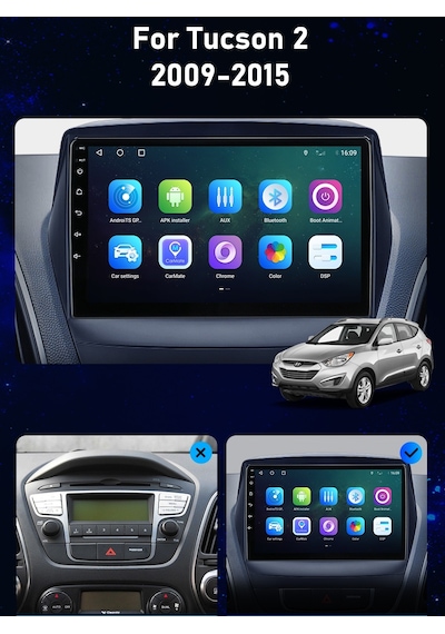 Hyundai İx35 Android Multimedya Carplay 4/64gb 9 İnc Hd Ips Ekran Hyundai İx35 Android Multimedya Carplay 4/64gb 9 İnc Hd Ips Ekran