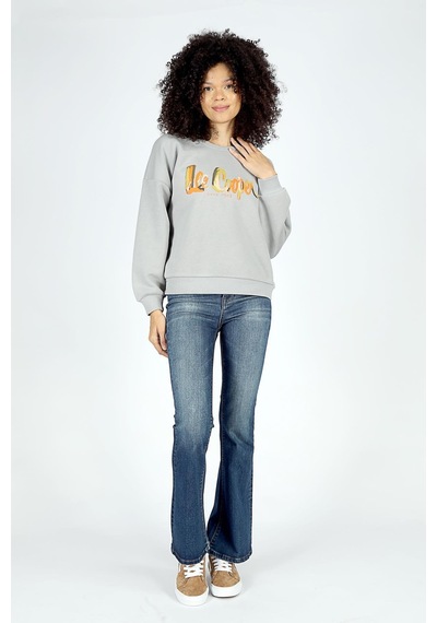 Lee Cooper Tila Kadın O Yaka Sweatshirt Gri-20062-gri Gri