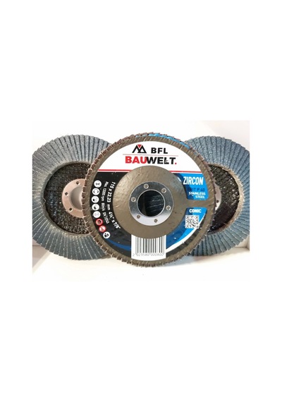 Bauwelt Çap115 Z040 Flap Disk Zımpara İnox 5li Paket