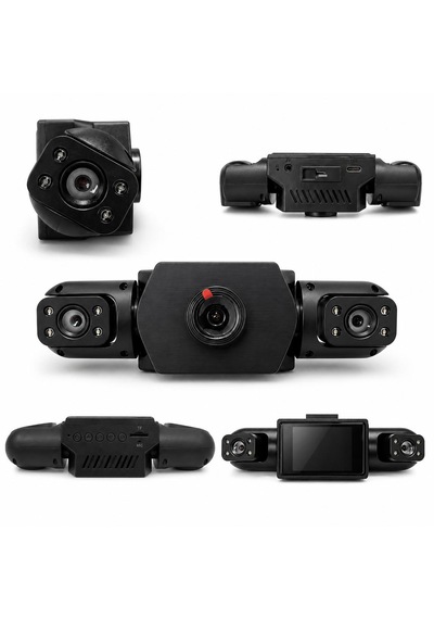 Cmr-161 4 Kannalı Araç İçi Kamera Sistemi Full Hd 1080p Gece Görüşlü 170 Derece Geniş Açı G-sensör 2.0inç Ekranlı