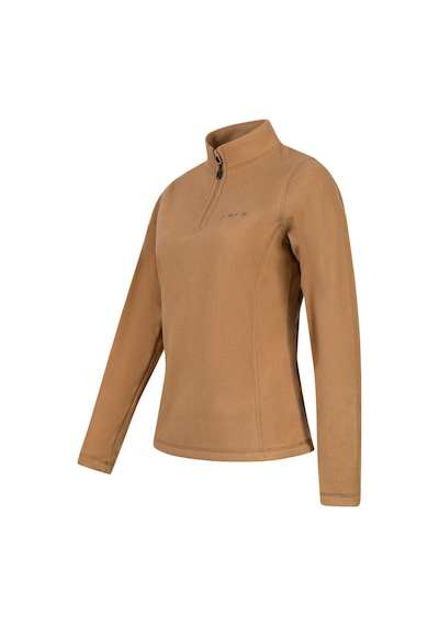 2as Camila Kadın Yarım Fermuarlı İnce Polar Sweatshirt Camel Camel