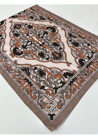 Qashka Soft Pamuklu Şal Etro Desen Lbd0721-41268 Çok Renkli