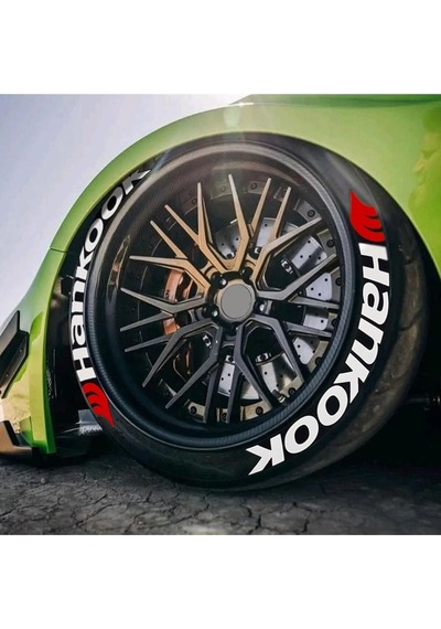 3d Lastik Yazısı Beyaz Hankook 4 Adet