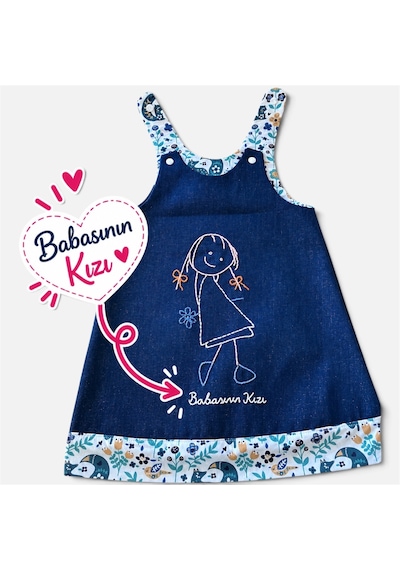 Bebe Bahçıvan Elbise Denim