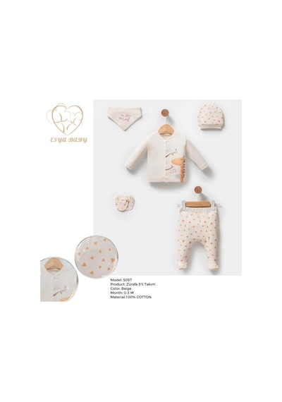 Esya Baby Baby 5 Li Set 5057 Bej