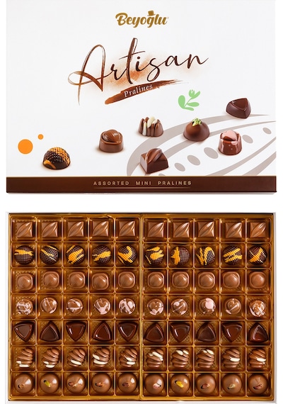 Beyoğlu Çikolata Artizan Assorted Mini Pralin 700 Gr. Hediyelik Kutu
