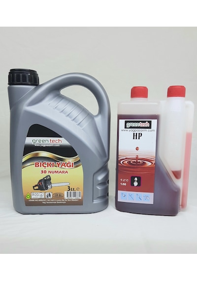 Greentech 30 Numara Bıçkı Testere Zincir Yağı 3 Lt +2t Ölçekli 1
