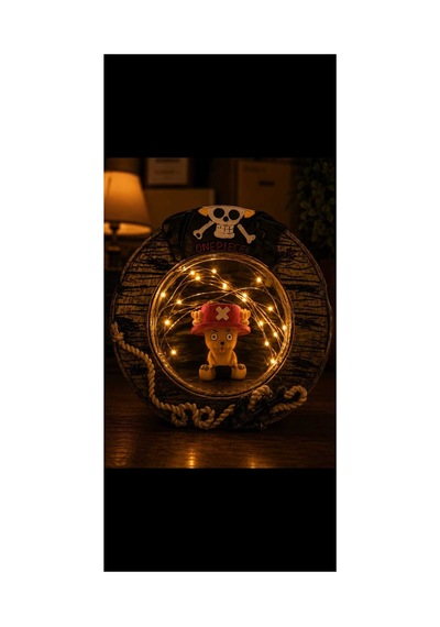One Piece Monkey D. Luffy Varil Tasarımlı Led Işıklı Biblo & Gece Lambası Chopper I Chopper I