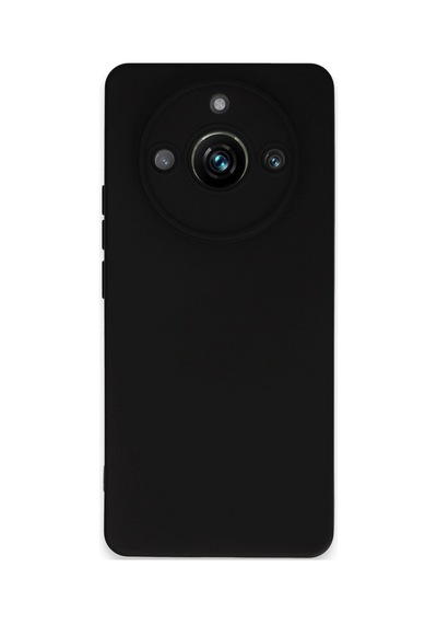 Realme 11 Pro Kılıf Nano İçi Kadife Silikon - Siyah -