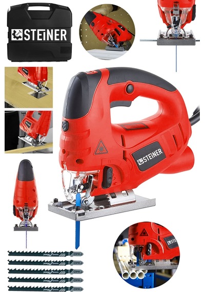 Steiner 4000 Watt Lazerli Otomatik Dekupaj Çantalı Kırmızı + 5 Uç