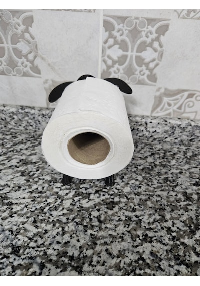 Dekoratif Kuzu Desenli Tuvalet Kağıtlığı