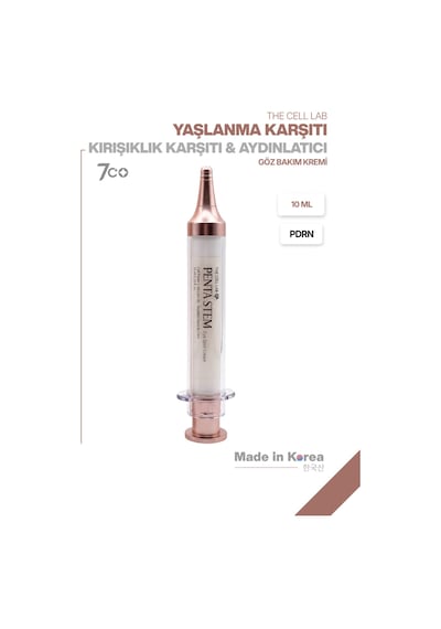 Pdrn + Hücre Teknolojisi Sıkılaştırıcı Kırışıklık Karşıtı Dolgunlaştırıcı & Göz Bakım Kremi 10ml
