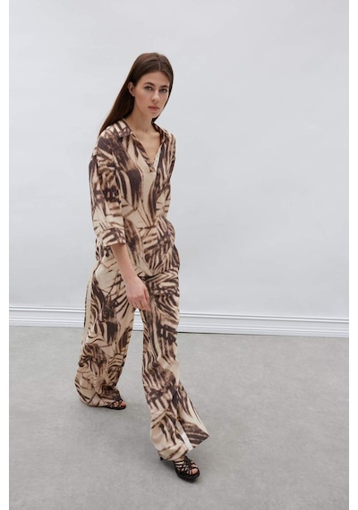 DeFacto Wide Leg Desenli Modal Kumaş Palazzo Pantolon Yüksek Bel Düz Geniş Paça E8599AX25SMBG310 DeFacto Wide Leg Desenli Modal Kumaş Palazzo Pantolon Yüksek Bel Düz Geniş Paça E8599AX25SMBG310