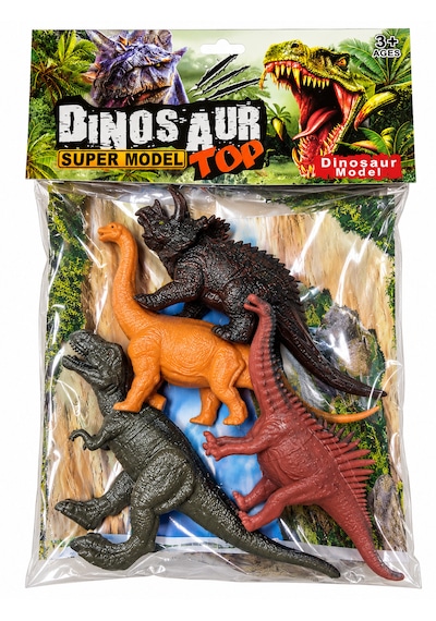 Dinozor Figür Seti 4 Parça Gerçekçi Dinozor Oyuncakları 3+ Yaş