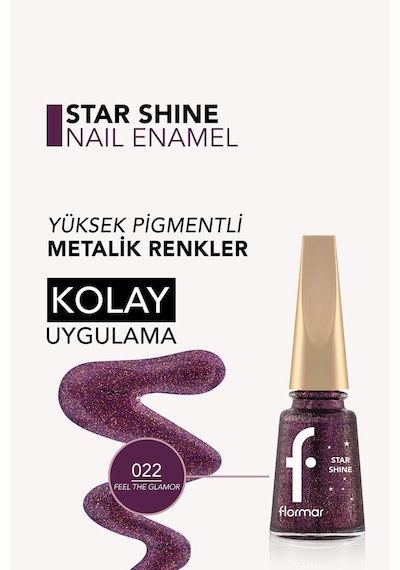 Flormar Star Shine Parlak Bitişli Metalik Oje 022