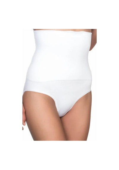 Ang Butik Beyaz Yüksek Bel Double Slip Korse