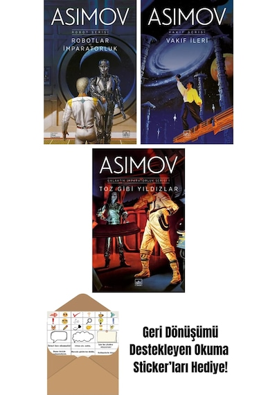 Robotlar Ve İmparatorluk Robot Serisi 4. Kitap + Vakıf İleri Vakıf Serisi 7. Kitap + Toz Gibi Yıldızlar Galaktik İmparatorluk Serisi 1
