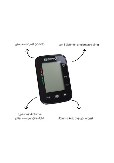 Nimo Hkd-03 Dijital Otomatik Koldan Ölçer Tansiyon Aleti Dbp-1333