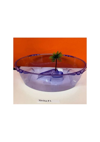 Kaplumbağa Bahçesi Oval 33x24x9h Mor