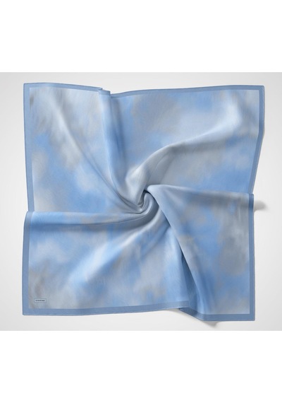 Silk Home Velora Eşarp Sis Desen Bebe Mavi 90x90 Çok Renkli