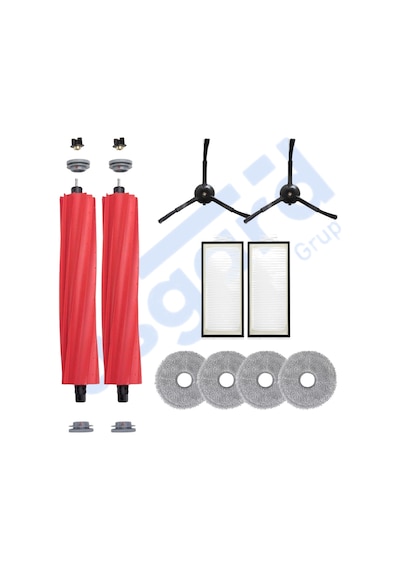 Roborock Q Revo Pro-s-maxv Uyumlu 2 Ana Fırça 2 Yan Fırça 2 Filtre 4 Mop Pkt-iasgf0000543