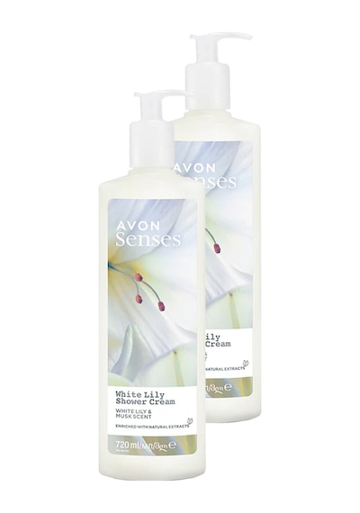 Avon Senses White Lily Beyaz Zambak Kokulu Duş Jeli 2 x 720 ML