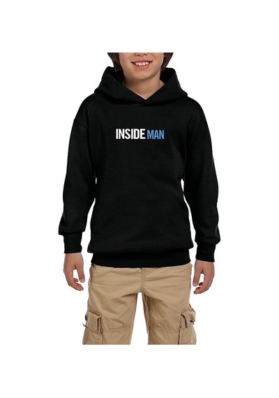 Zepplin Giyim Insade Man Blue Gri Çocuk Kapşonlu Sweatshirt Gri