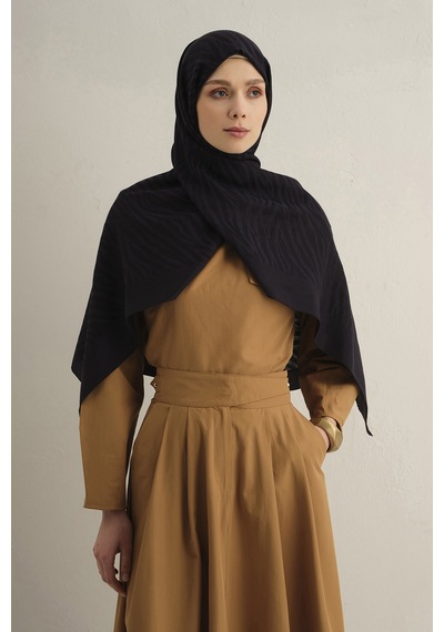 Armine Siyah Pamora Şal 01 Siyah
