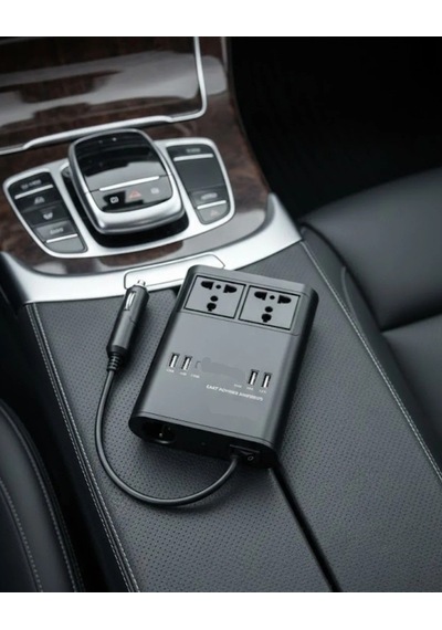Oto Çakmaklık Araçta 220v Girişi 4 Usb + 2 Type-c Invertörü Çok Amaçlı 150w Elektrik Dönüştürücü