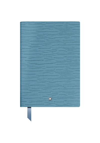 Montblanc 4810 Dumanlı Mavi Deri Küçük Boy Defter 134710 Mavi