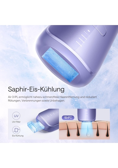 Ulike Air 3 Ipl Cihazları Evde Yüz Ve Vücut İçin Epilasyon, Lazer Epilasyona Alternatif, Ağrısız, Uzun Süreli Sonuçlar İçin Safir Buz Soğutma Sistemli, Mor Ulike Air 3 Ipl Cihazları Evde Yüz Ve Vücut İçin Epilasyon, Lazer Epilasyona Alternatif, Ağrısız, Uzun Süreli Sonuçlar İçin Safir Buz Soğutma Sistemli, Mor