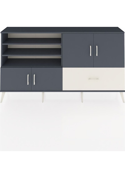 Arges Konsol 5 Raflı Tek Çekmeceli 4 Kapaklı 176x30x99 Antrasit-a Antrasit-antrasit/aytaşı Arges Konsol 5 Raflı Tek Çekmeceli 4 Kapaklı 176x30x99 Antrasit-a Antrasit-antrasit/aytaşı