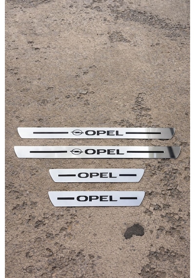 Opel Krom Plastik 4 Parça Kapı Parlak Eşik Seti