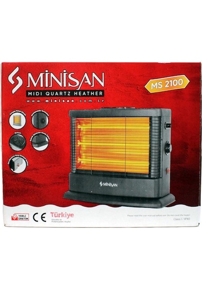Minisan Midi 2100W Buharlı Quartz Isıtıcı