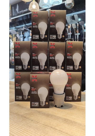 10 Adet 9 Watt Beyaz Işık Led Ampul Enerji Tasarruflu 6500k 10 Adet