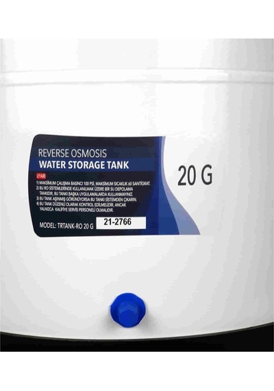 Aqua Bella Tr Tank 20 Galon 80 Litre Metal Antibacteriyel Nsf Sertifikalı