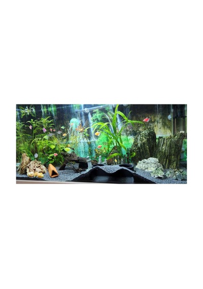 Akvaryum Dekor Balik Mağarası Sığınağı 3 Lu 210x90x70 Mm Delik Çapı 60 Mm