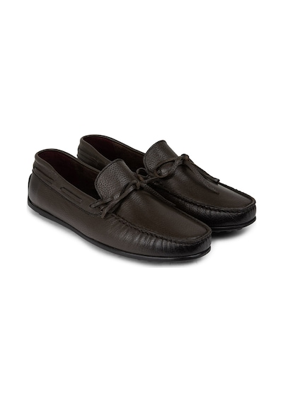 Deery Hakiki Deri Haki Erkek Loafer Ayakkabı - 01647mhakc02 Haki