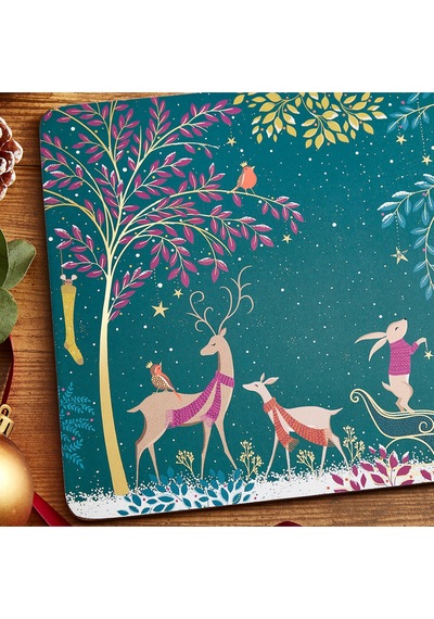 Woodland Tales Büyük Amerikan Servisleri, 4'lü Set Yeşil