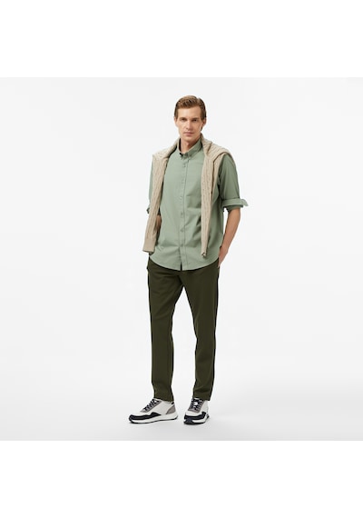 Nautica Erkek Yeşil Classic Fit Gömlek Düz W57428t Yeşil