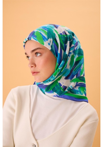 Silk Home Organik Pamuk İpek Eşarp Morcivert-lacivert-patina Yeşili-mavi-bebe Mavi Desenli Kaymaz Tok Duruşlu 90x90 Çok Renkli Silk Home Organik Pamuk İpek Eşarp Morcivert-lacivert-patina Yeşili-mavi-bebe Mavi Desenli Kaymaz Tok Duruşlu 90x90 Çok Renkli