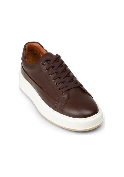 Deery Erkek Hakiki Deri Kahverengi Sneaker Ayakkabı - E4482mkhvc01