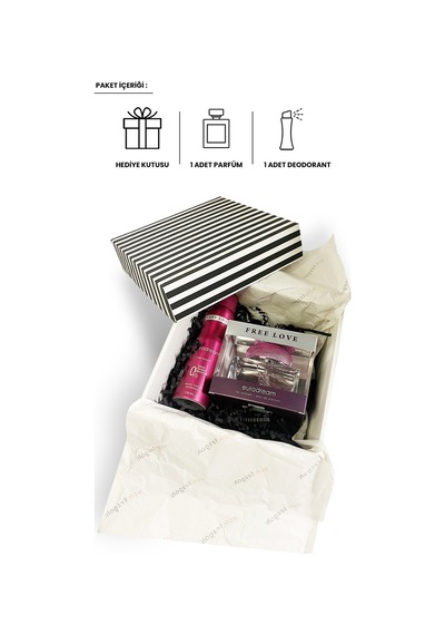 Anneler Gününe Özel Hediye Kutulu Eurodream Edp Kadın Parfüm 100 Ml Ve Deodorant 150 Ml Çiçeksi - Meyve