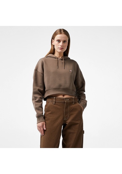 Dıckıes Dickies Oakport Cropped Kadın Kahverengi Hoodie