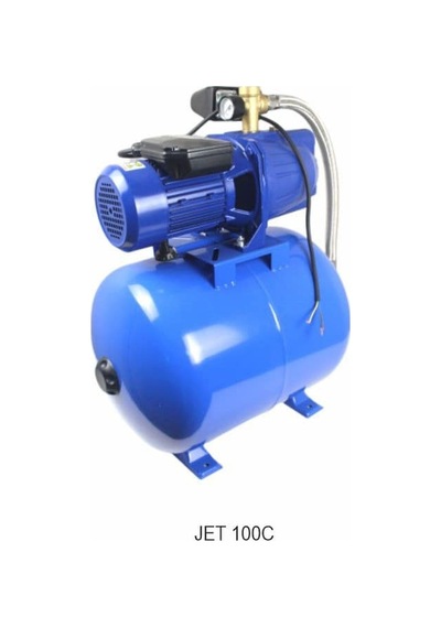 Jet100c+50lt Yatık Tanklı Bronz Fanlı Krom Milli Kaliteli Jet Paket Hidrofor - 5 Kat 5 Daire