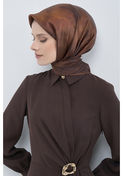 Armine Saf İpek Sura Eşarp-2026 İlkbahar-yaz- 95010d Kiremit